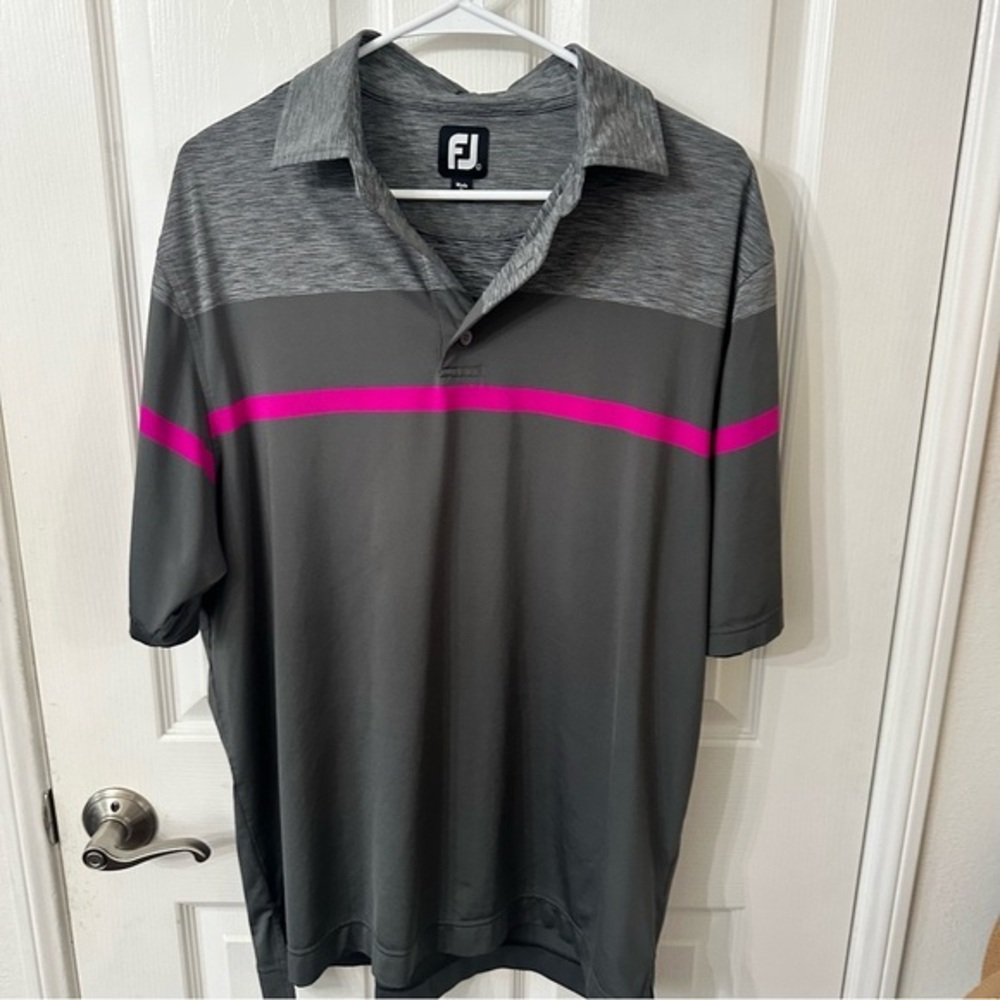 FootJoy (FJ) Men’s Short Sleeve Performance Golf Polo Shirt, L
